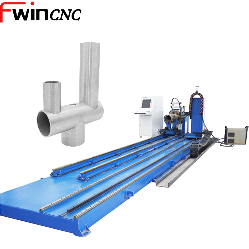 Fwincnc Intersecting Lines Cutting Machine Stair Handrail Plasma Pipe Tube Cutting Machine CNC Metal Pipe Tube Cutter1