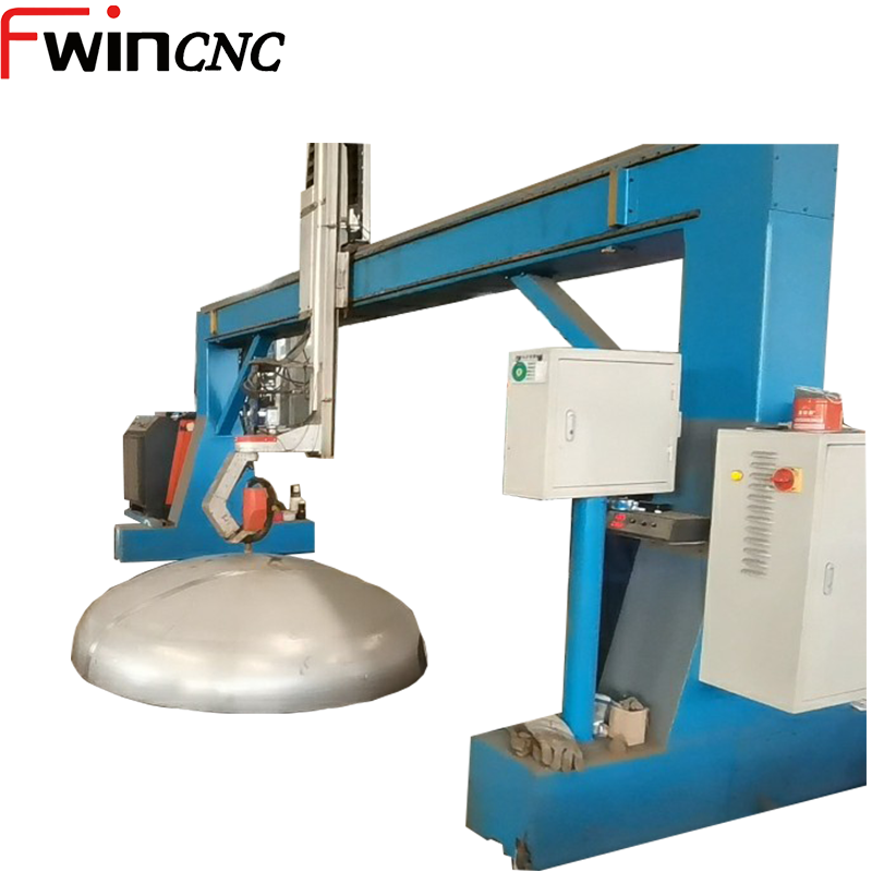 fwincnc CNC Plasma Oxyfuel Bevel Cutting Machine dish head plasma pressure vessel tank cutting machine