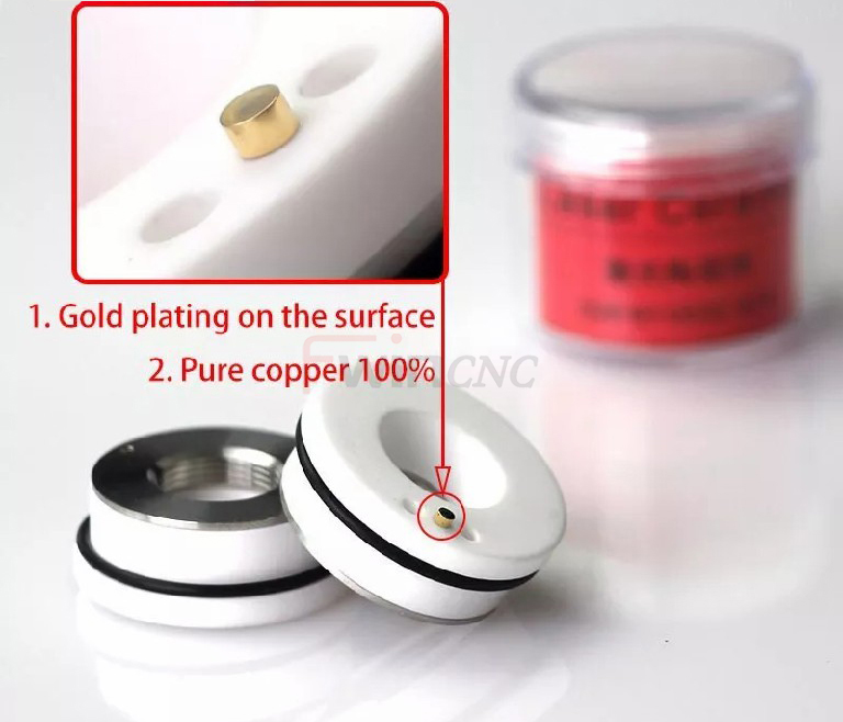 laser ceramic ring gold plating